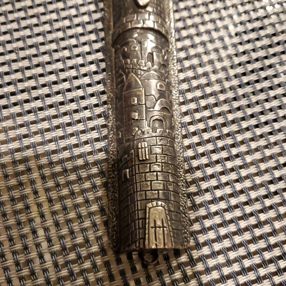 Mezuzah With Hebrew Symbols Antique 925